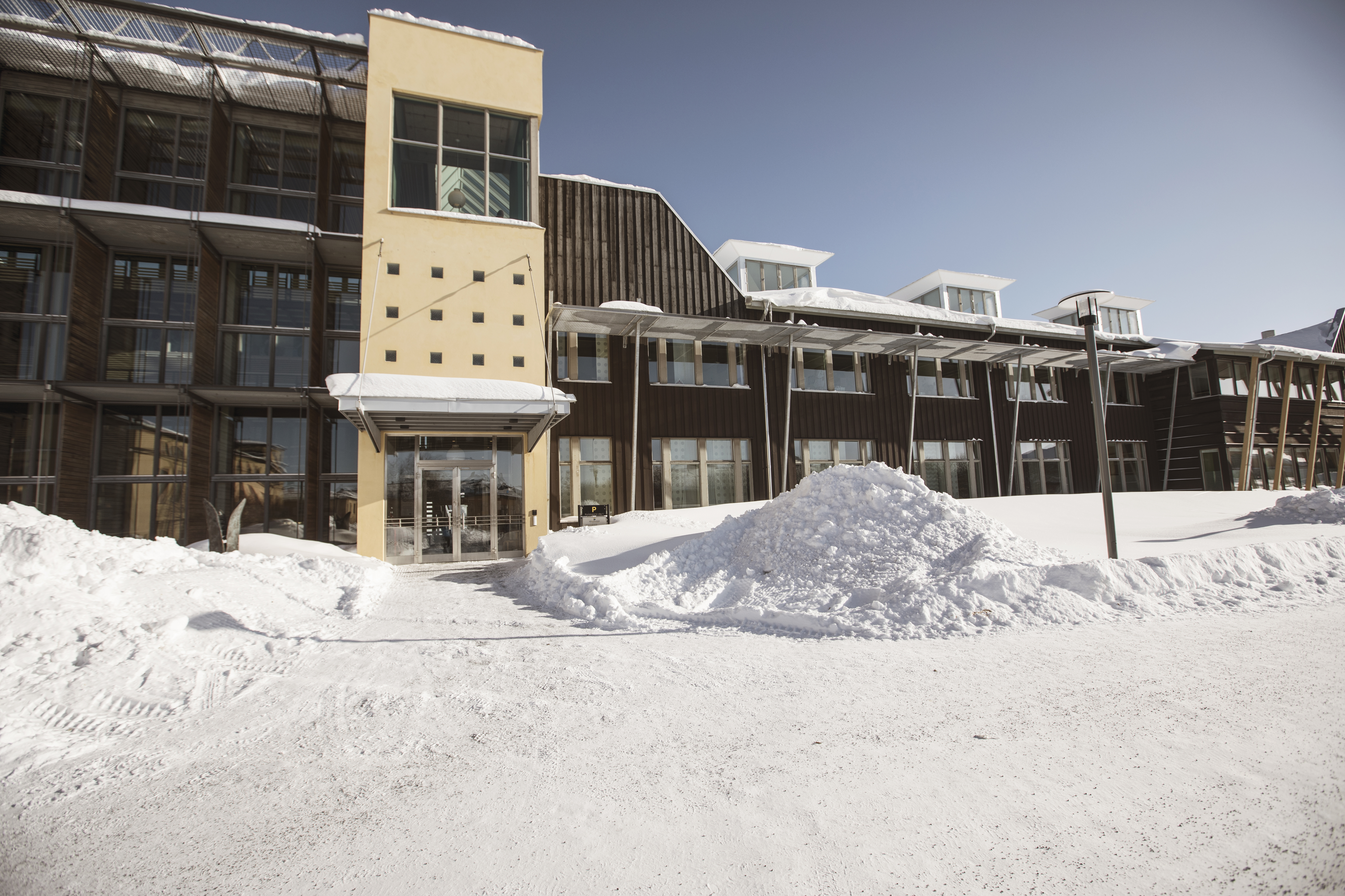 Vinterexteriör Campus Östersund