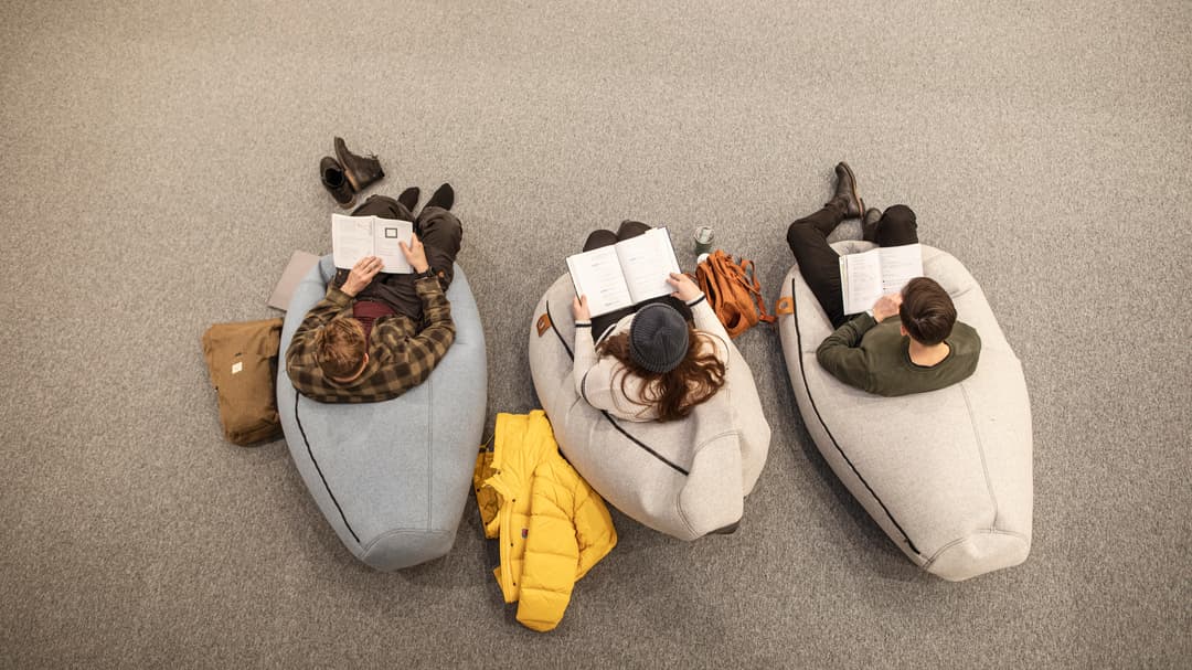 Studenter i biblioteket Östersund