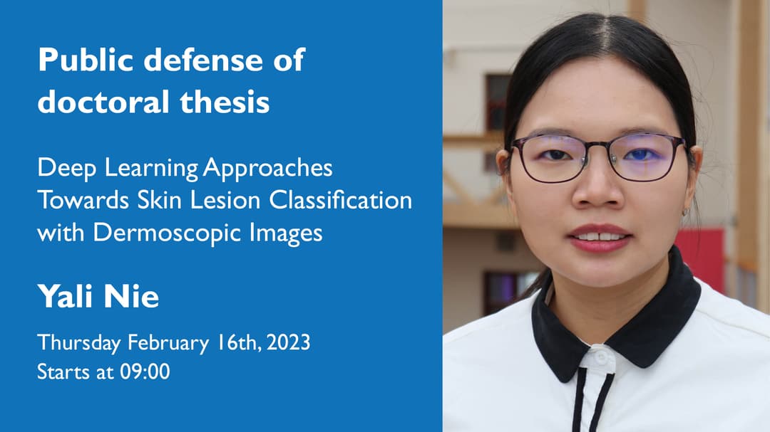 Public defence of doctoral thesis with Yali Nie.