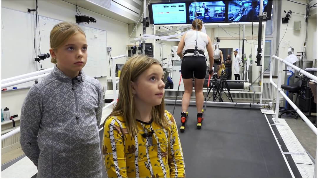 Grete och Sigrid besöker Nationellt vintersportcentrum