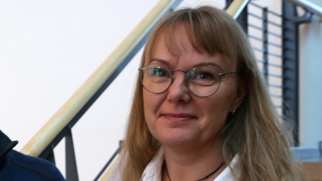 Porträtt på en kvinna.