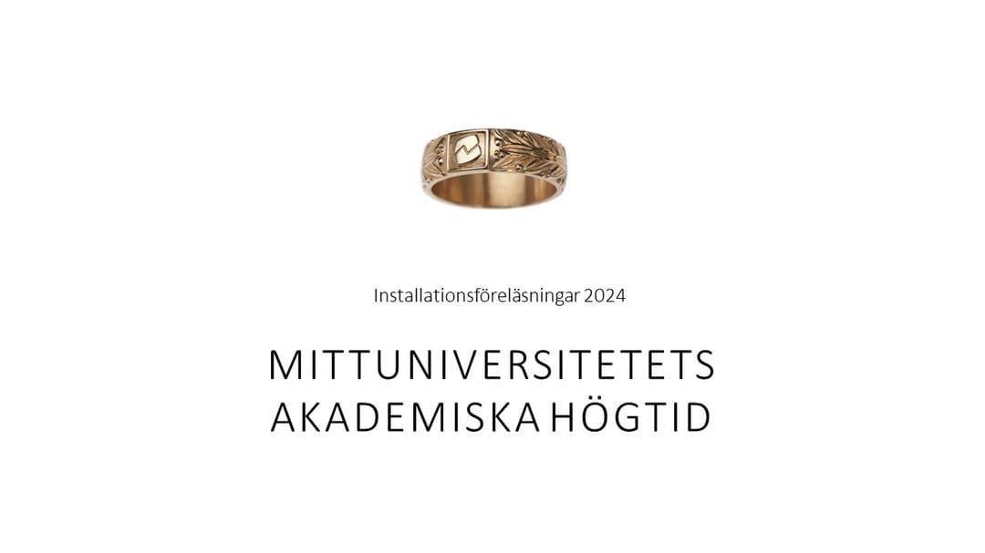 Inauguration lectures