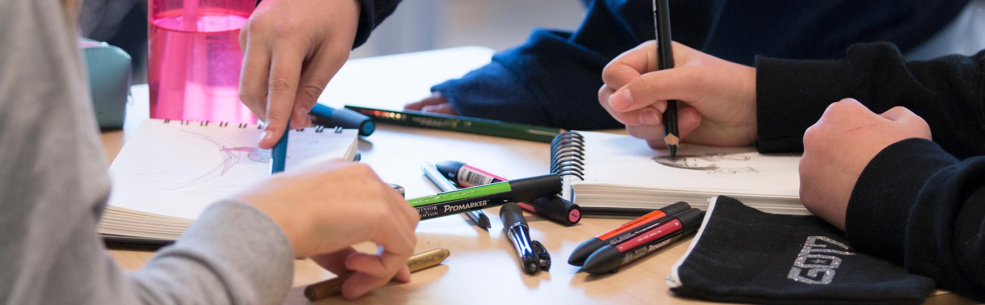 Studenter i klassrum