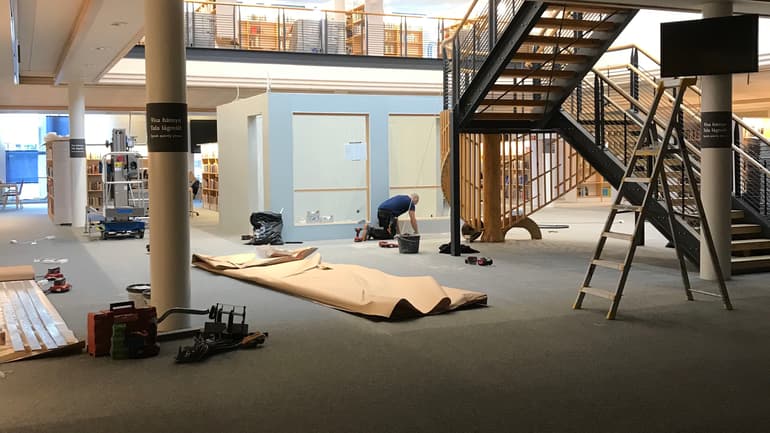 Utställningskub i biblioteket, Östersund