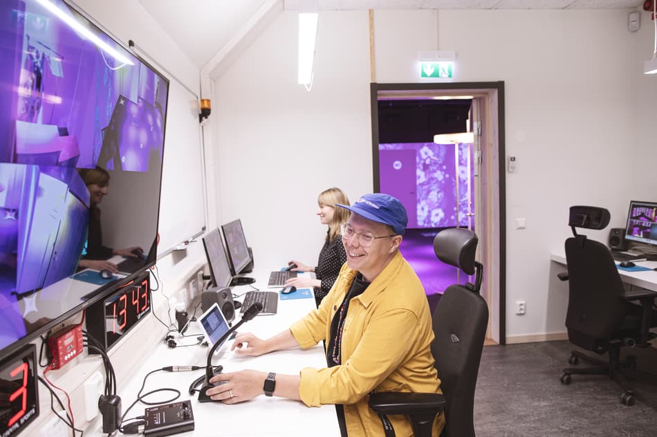 Kontrollrummet i RCR labbet, Mittuniversitetet 