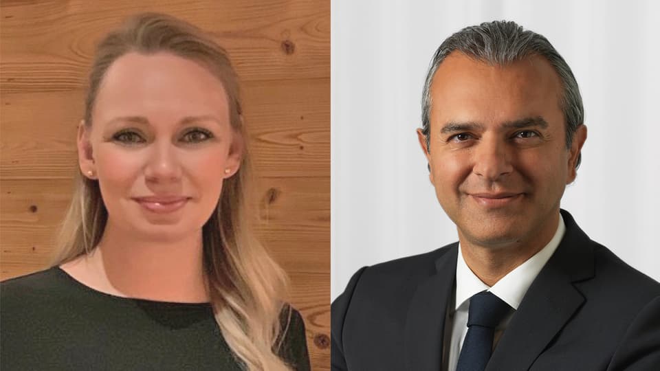 Louise Mackegård Evensen och Vahid Zohali
