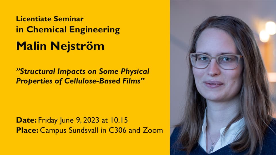 Banner for licentiate seminar