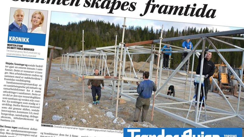 Kronikk Trønder-Avisa, 21.12.2017 av Morten Stene og Britt Paula Mørkved