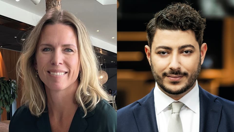 Emelie Öhrstig och Fouad Youcefi, årets alumner 2022