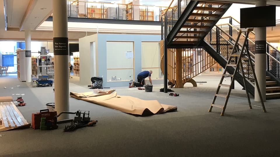 Utställningskub i biblioteket, Östersund