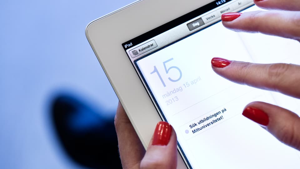 Kalender på iPad