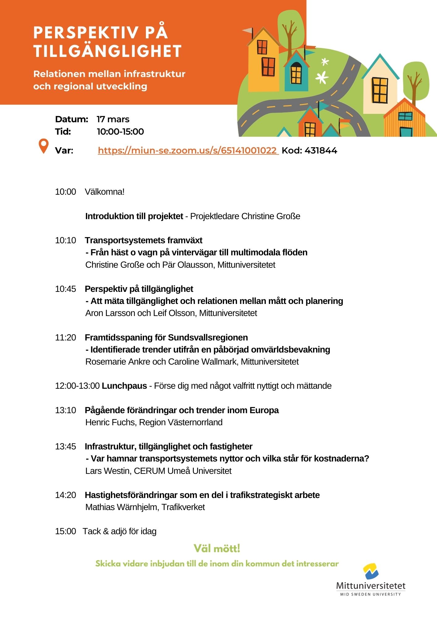 Seminariedag Inbjudan: Perspektiv på tillgänglighet, 17mars