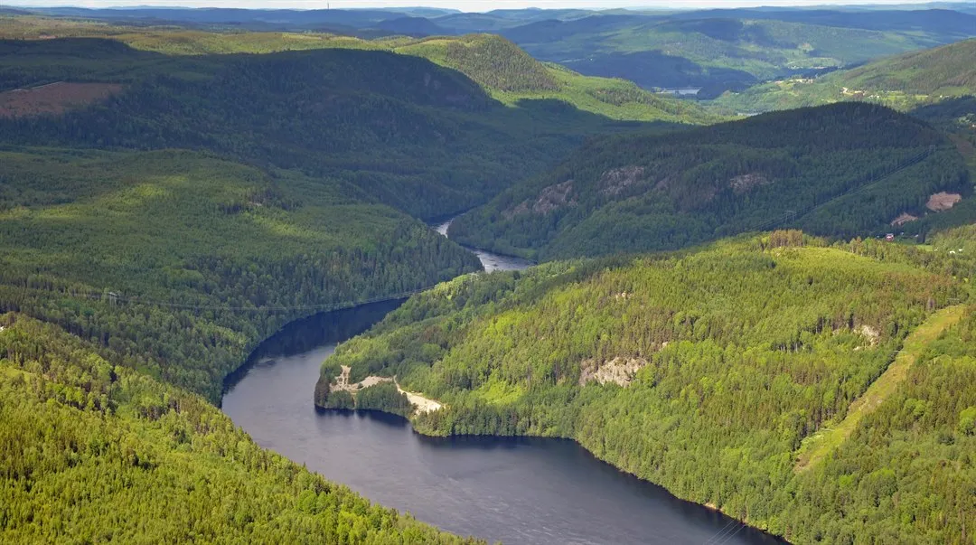 Indalsälven från ovan