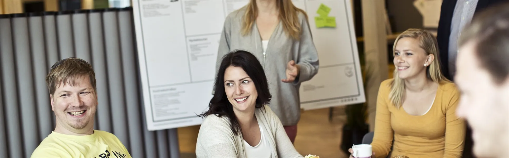 Workshop med studenter i samverkansavdelningens lokaler i Östersund