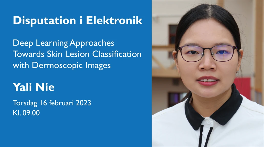Disputation i elektronik med Yali Nie.