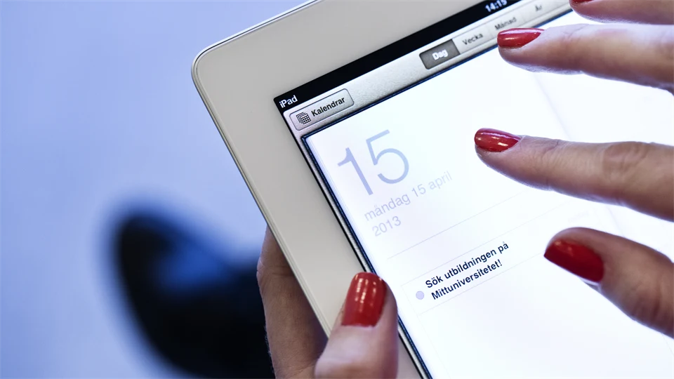 Kalender på iPad
