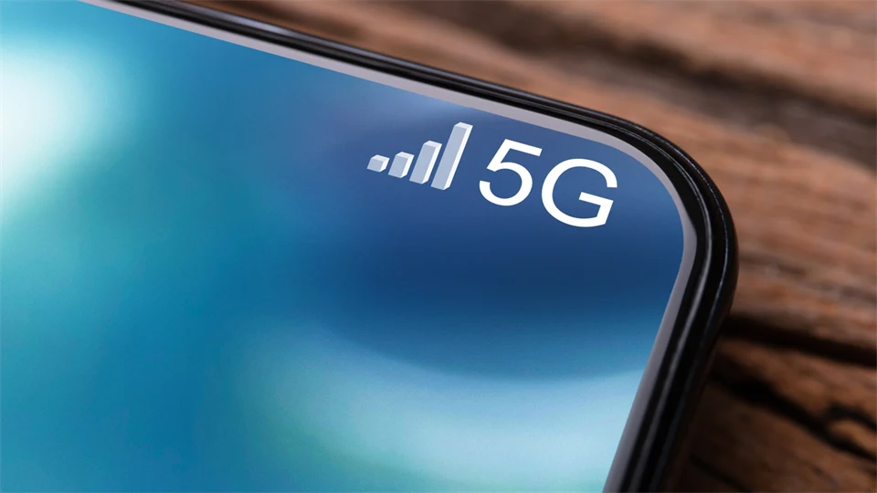 Mobiltelefon Ansluten Till 5G-nätverk