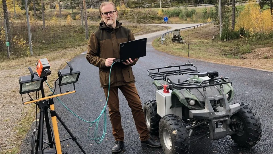 Benny Thörnberg vid södra berget Sundsvall.