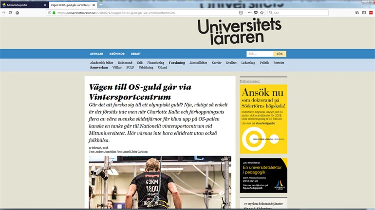 Artikel om NVC i Universitetsläraren feb-2018