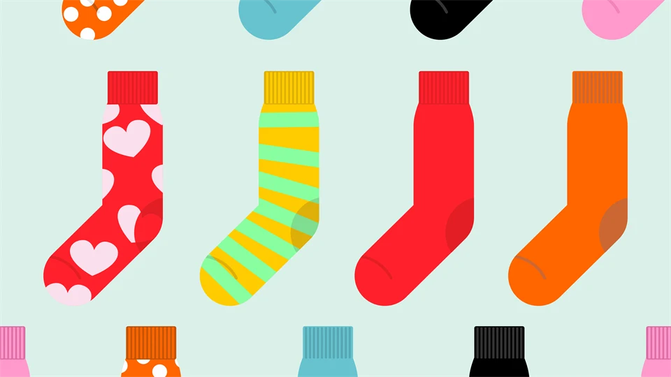 Udda sockor färger strumpor
