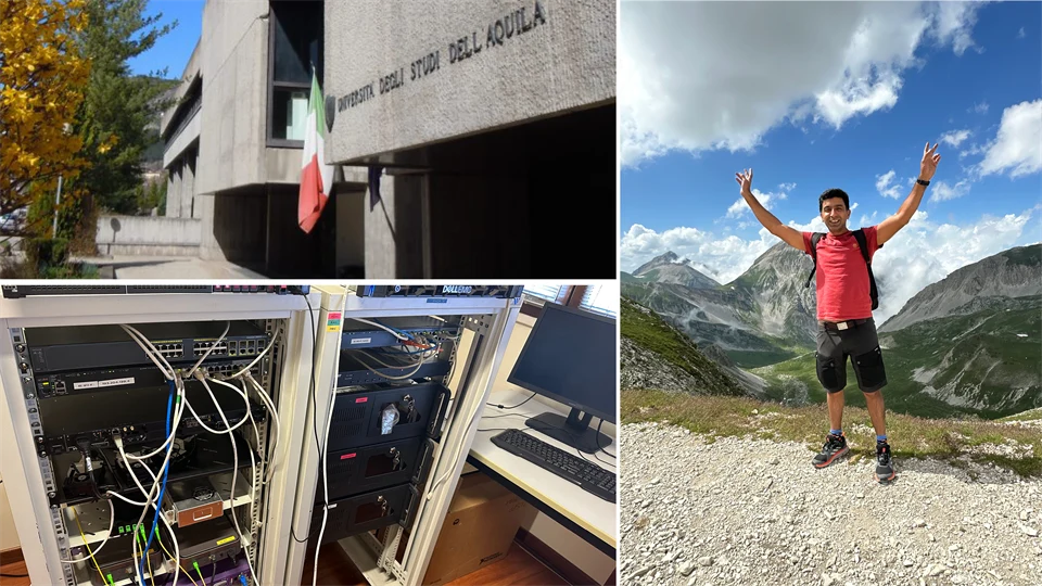 Research visit to L'Aquila