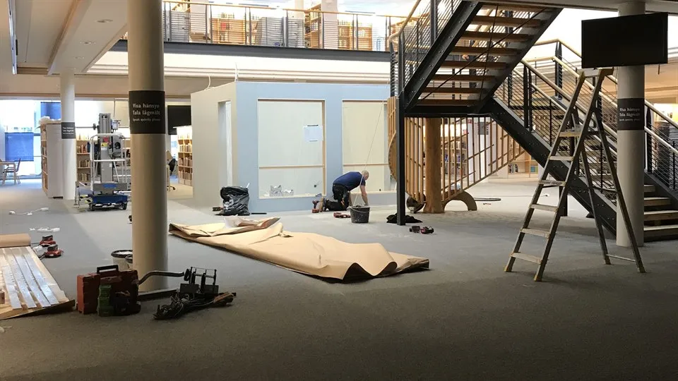 Utställningskub i biblioteket, Östersund