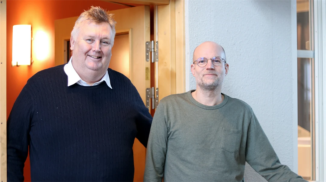 Portrait of two men.