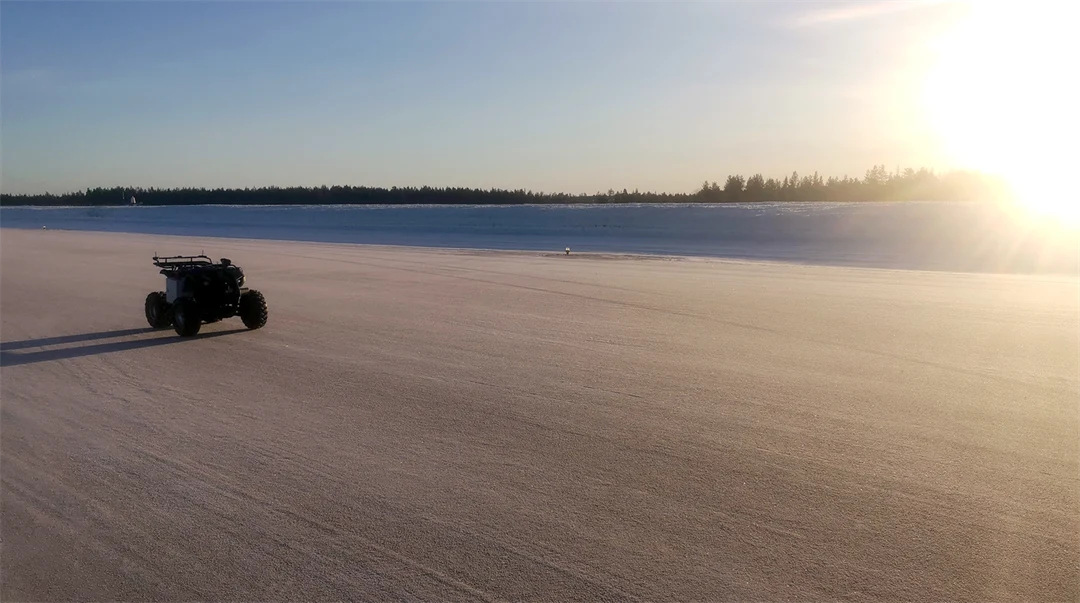 Autonom fyrhjuling Örnsköldsviks Airport