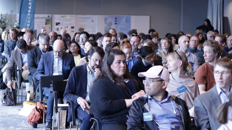 En överblick av publiken på konferensen Treesearch 2022