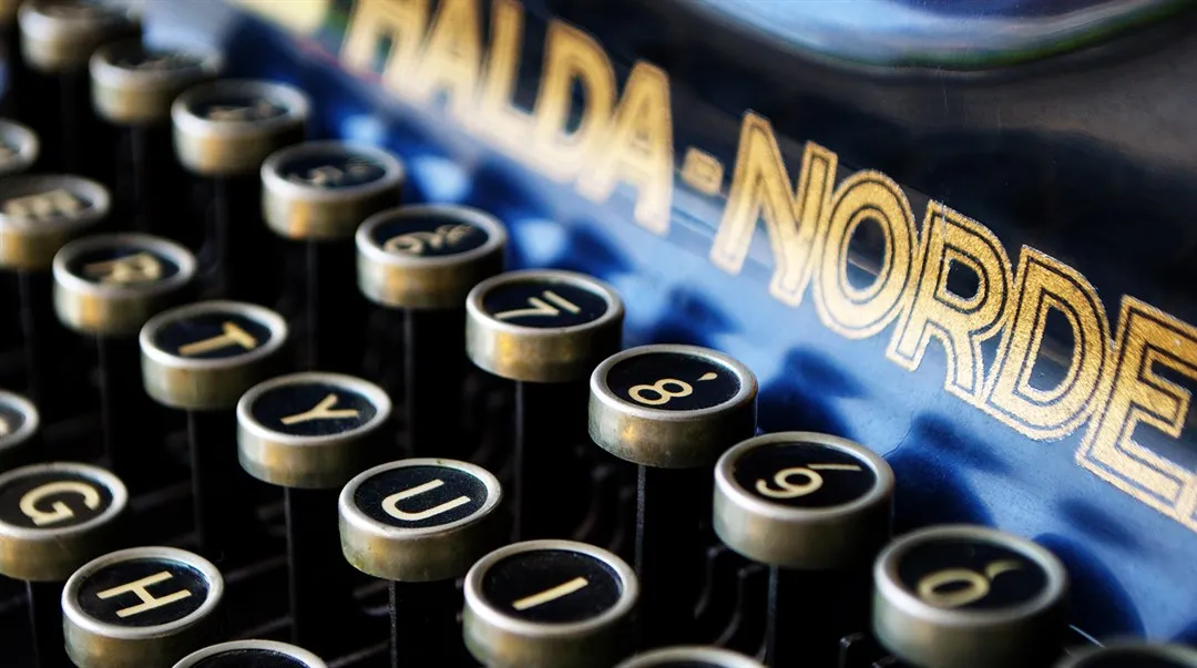 Skrivmaskin tangenter